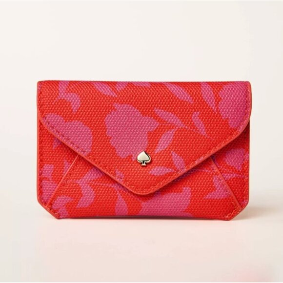 Classic Rose Envelope Card Case - kate spade new york x Target, Pink/Red - Picture 1 of 9